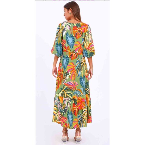 Farm Rio Maxi Floral Maxi Dress XS - Picture 11 of 12